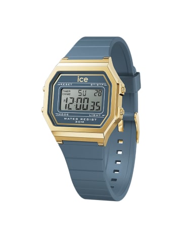 Ice Watch Digitaluhr "Digit Retro" in Blau/ Gold