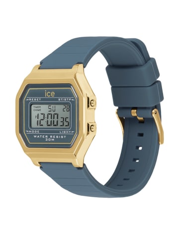 Ice Watch Digitaluhr "Digit Retro" in Blau/ Gold