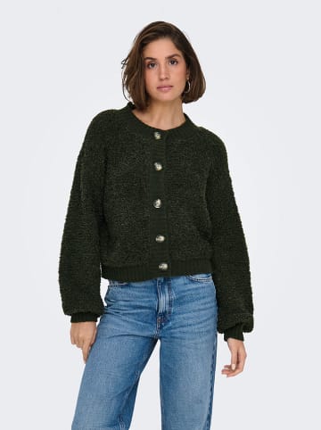 JDY Cardigan "Yeira" in Dunkelgrün