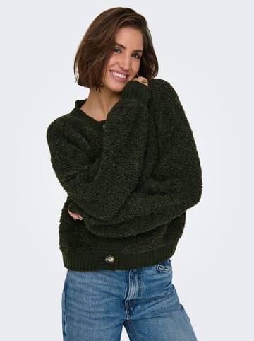 JDY Vest "Yeira" donkergroen