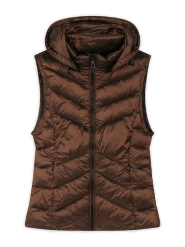 Northwood Doorgestikte bodywarmer "Lugano" bruin