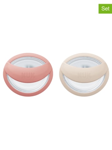 NUK Smoczki (4 szt.) "Mommyfeel" w kolorze jasnoróżowo-beżowym