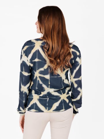 KEY LARGO Blouse "Java" donkerblauw/geel
