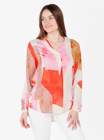 KEY LARGO Blouse lichtroze/oranje/wit