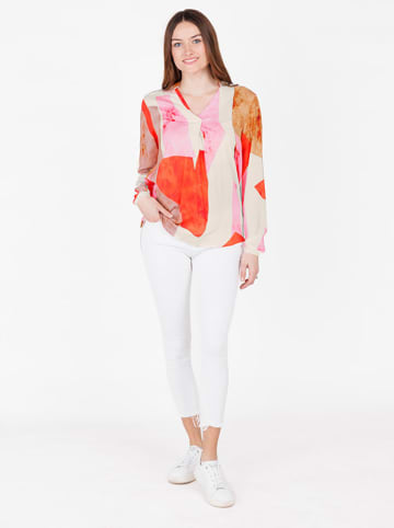 KEY LARGO Bluse in Rosa/ Orange/ Weiß