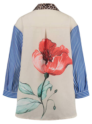 KEY LARGO Hemd "Ruby" in Blau/ Sand