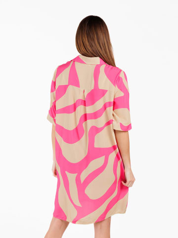 KEY LARGO Kleid "Kenya" in Beige/ Pink
