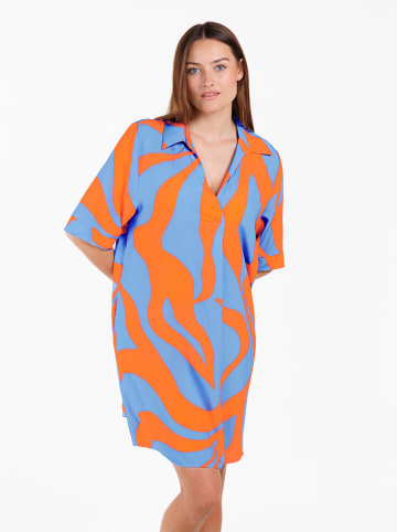 KEY LARGO Kleid "Kenya" in Hellblau/ Orange