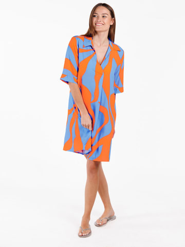 KEY LARGO Kleid "Kenya" in Hellblau/ Orange