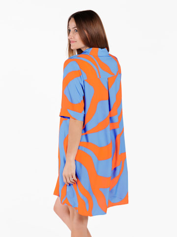 KEY LARGO Kleid "Kenya" in Hellblau/ Orange