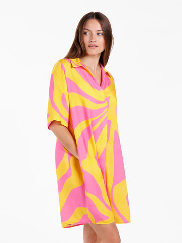 KEY LARGO Kleid "Kenya" in Rosa/ Gelb