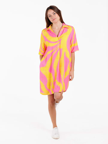 KEY LARGO Kleid "Kenya" in Rosa/ Gelb