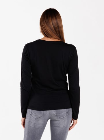 KEY LARGO Longsleeve "Life" in Schwarz
