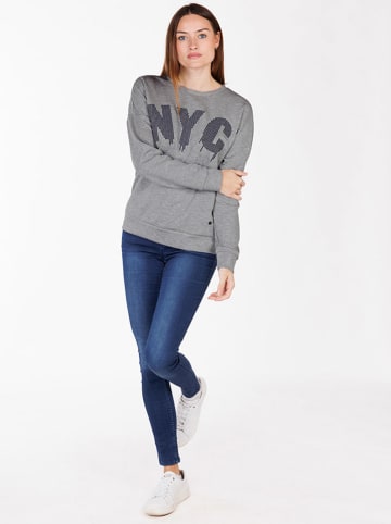 KEY LARGO Sweatshirt "Brooklyn" in Grau