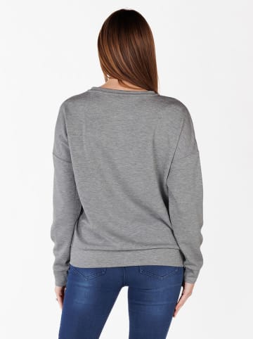 KEY LARGO Sweatshirt "Brooklyn" grijs