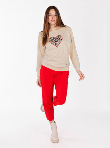 KEY LARGO Sweatshirt "Hunted" in Beige