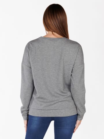 KEY LARGO Sweatshirt "Observe" in Grau