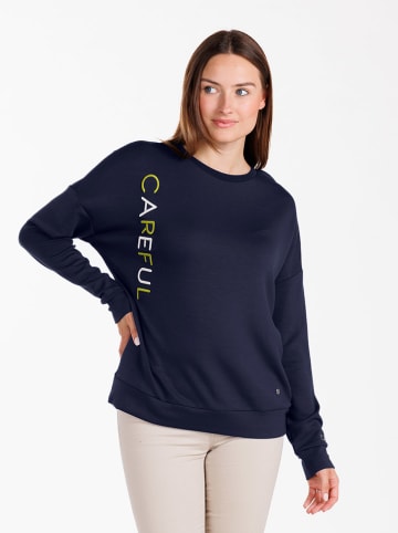 KEY LARGO Sweatshirt "Observe" donkerblauw
