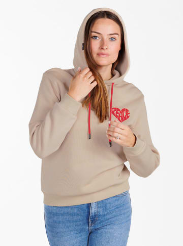 KEY LARGO Bluza "Peace" w kolorze beżowym