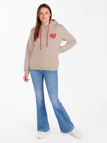 KEY LARGO Hoodie "Peace" in Beige