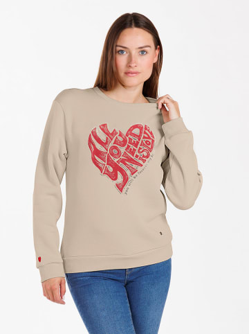 KEY LARGO Bluza "Need" w kolorze beżowym