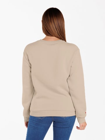 KEY LARGO Sweatshirt "Need" in Beige
