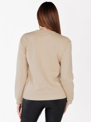 KEY LARGO Sweatshirt "Kiss" in Beige