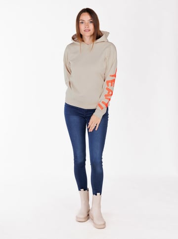 KEY LARGO Hoodie "Yeah" in Beige