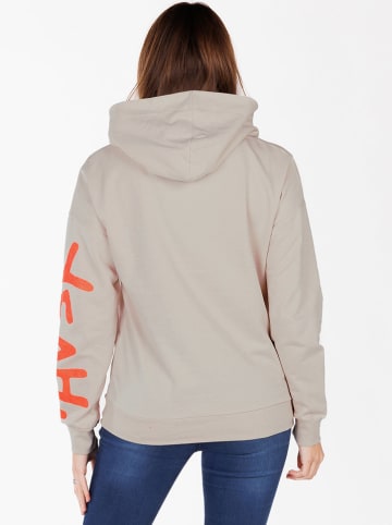KEY LARGO Hoodie "Yeah" in Beige