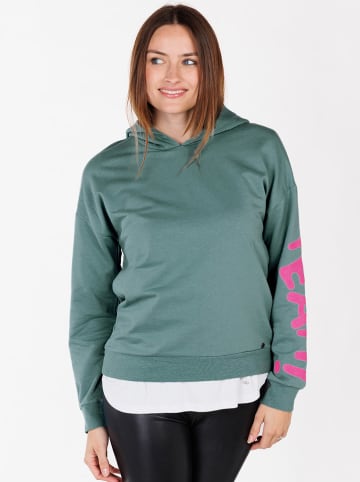KEY LARGO Hoodie "Yeah" in Grün