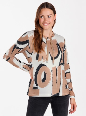 KEY LARGO Longsleeve "Luxury" in Hellbraun/ Creme