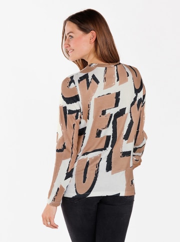 KEY LARGO Longsleeve "Luxury" in Hellbraun/ Creme