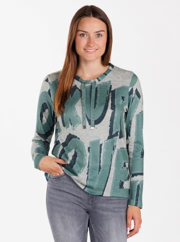 KEY LARGO Longsleeve "Luxury" grijs/groen