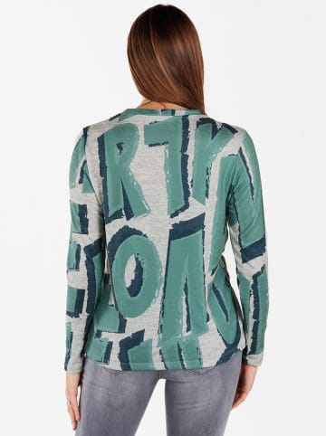 KEY LARGO Longsleeve "Luxury" grijs/groen