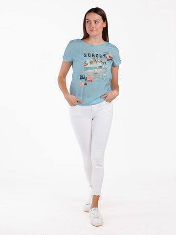 KEY LARGO Shirt "Sunset" in Hellblau
