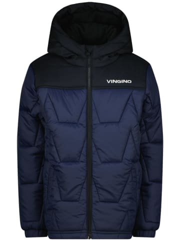 Vingino Doorgestikte jas donkerblauw/zwart