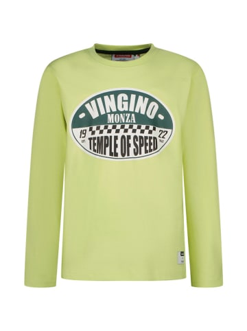 Vingino Koszulka "300" w kolorze limonkowym