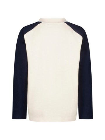 Vingino Longsleeve "300" in Weiß/ Dunkelblau