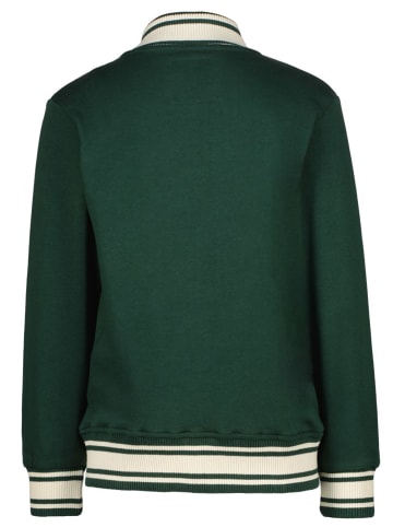 Vingino Sweatjacke in Grün/ Creme