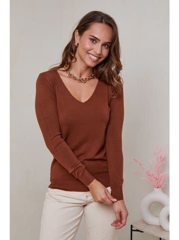Soft Cashmere Trui lichtbruin