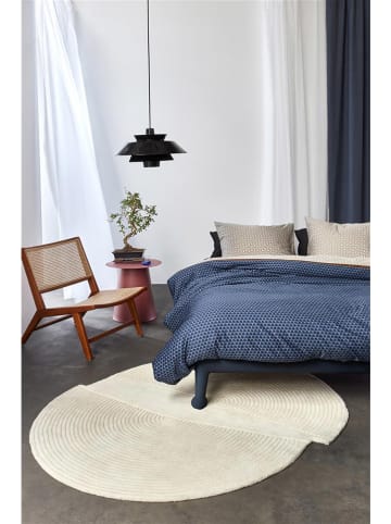 Beddinghouse Satijnen beddengoedset "Tokyo" beige/donkerblauw