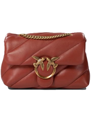 Pinko Leren schoudertas lichtbruin - (B)22 x (H)15 x (D)10 cm