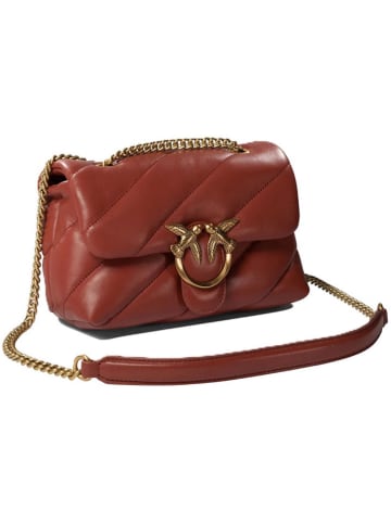Pinko Leren schoudertas lichtbruin - (B)22 x (H)15 x (D)10 cm