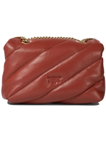 Pinko Leren schoudertas lichtbruin - (B)22 x (H)15 x (D)10 cm