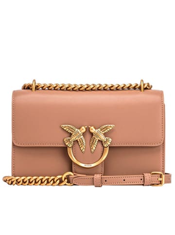 Pinko Leren schoudertas lichtroze - (B)21 x (H)13 x (D)6 cm