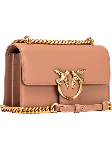 Pinko Leren schoudertas lichtroze - (B)21 x (H)13 x (D)6 cm
