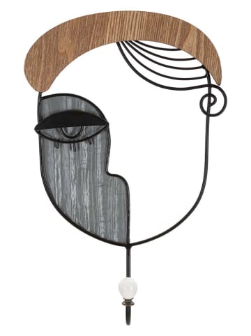 Mauro Ferretti Wieszak "Picassy" w kolorze czarno-brązowym - 22 x 35 cm