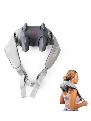InnovaGoods 6D-Nacken- und Rückenmassagegerät in Hellgrau - (L)120 cm