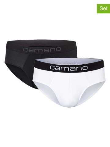 camano 2er-Set: Slips in Schwarz/ Weiß