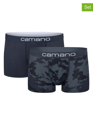 camano 2er-Set: Boxershorts in Dunkelblau